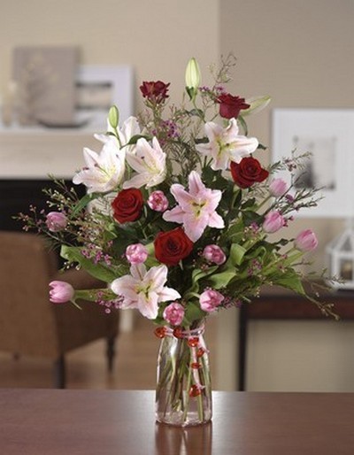 Roses Lilies Mixed