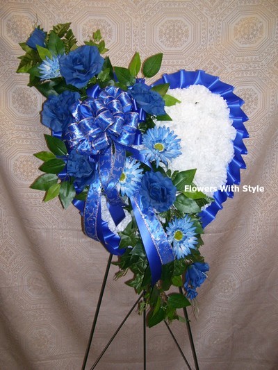 Silk Royal Blue Heart