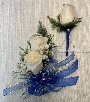 2 Rose Corsage & Bout