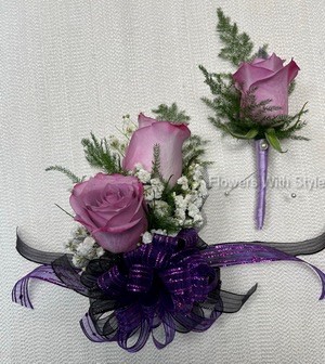 2 Rose Corsage & Bout